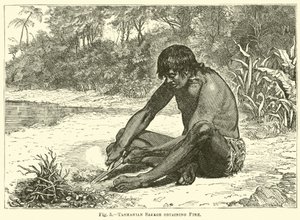 Tasmanian Savage získává oheň od English School