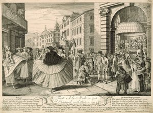 Chuť a la mode v roce 1748 ve srovnání s rokem 1711 od English School