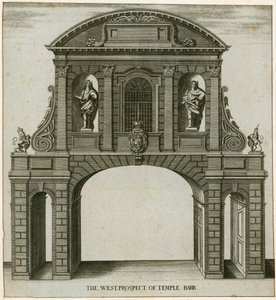 Temple Bar, Londýn, The West Prospect od English School