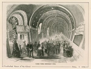 Thames Tunnel - výročí slavnosti od English School