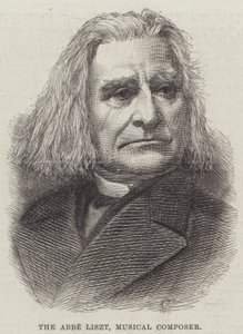 Abbé Liszt, hudební skladatel (rytina) od English School