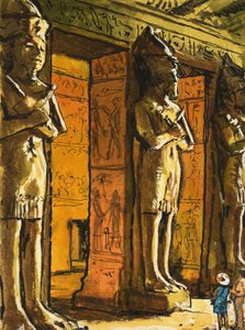 Starověký egyptský chrám v Abu Simbel