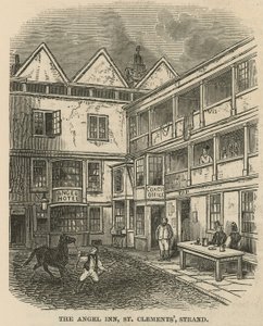 The Angel Inn, St Clements, Strand, Londýn od English School
