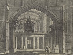 Ante-Chapel, 1816 (rytina) od English School