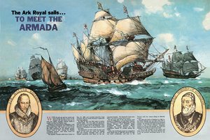 Královská archa vypluje, aby se setkala s armádou od English School