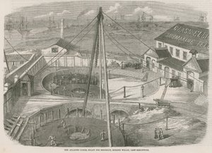 Atlantic Cable, připraven k odeslání, Moden Wharf, East Greenwich od English School