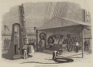 The Atlantic Telegraph Pay-Out Machine (rytina) od English School
