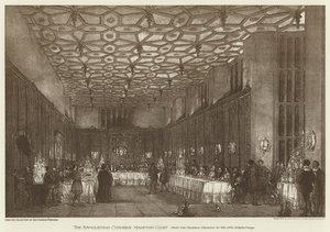 Hodovní síň, Hampton Court (litho) od English School