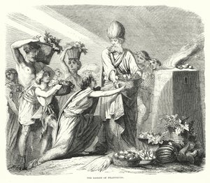 The Basket of Firstfruits (rytina) od English School