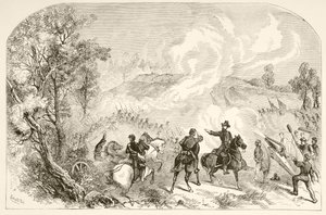 Bitva u Gettysburgu (litho) od English School