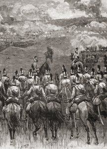The Battle of Königgrätz aka the Battle of Sadowa, Sadová, or Hradec Králové, near Sadová, Bohemia od English School