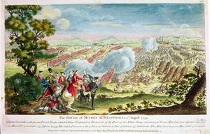 Bitva u Mindenu ve Vestfálsku v roce 1759 od English School
