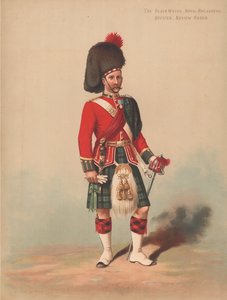 The Black Watch, Royal Highlanders, Officer, Review Order od English School
