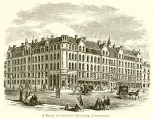 Blok budov Peabody, Spitalfields od English School