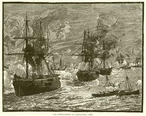 Bombardování Alexandrie, 1882 od English School