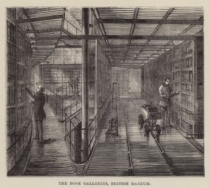 The Book Galleries, Britské muzeum (rytina) od English School