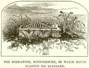 Bore-Stone, Bannockburn, do kterého Bruce zasadil svůj Standard od English School