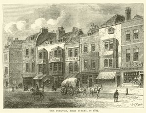 The Borough, High Street, v roce 1825 od English School