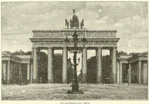 Braniborská brána, Berlín, 1870 od English School
