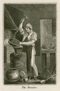 The Brazier (rytina) od English School