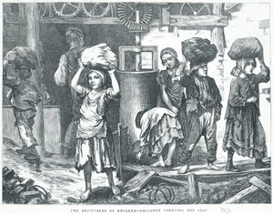 The Brickyards of England, Děti nesoucí hlínu, 1871 od English School