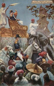 Britská armáda vstupuje do Singapuru po jeho odchodu v roce 1824 od English School