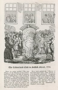The Calves Head Club v Suffolk Street, 1734 od English School