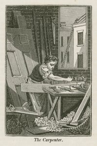 The Carpenter (rytina) od English School