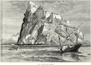 Das Schloss von Ischia (Gravur) von English School