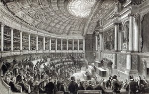 Poslanecká sněmovna v Paříži z „Hodiny volného času“, 1891 od English School