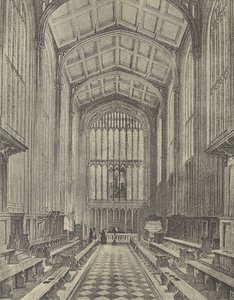 Kaple, při pohledu na východ, 1844 (hlubotisk) od English School