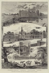Chateau de Chantilly, poblíž Paříže, rezidence vévody d