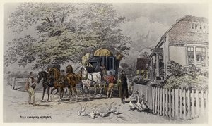 The Chequers, Horley (barva lito) od English School