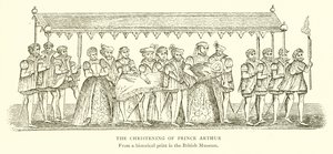 Křest prince Artuše od English School