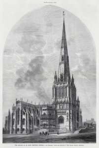 Kostel St Mary Redcliffe, Bristol (rytina) od English School