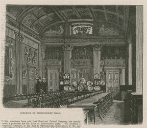 The City Guilds: The Fishmongers Company: Interiér Fishmongers Hall od English School