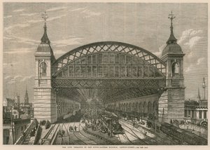 City Terminus South-Eastern Railway, Cannon Street, Londýn od English School