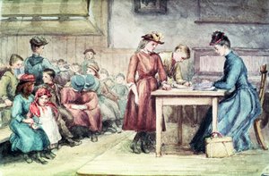 The Classroom, c.1880 (wc na papíře) od English School
