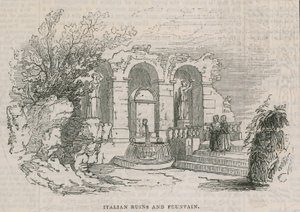 Koloseum - italské ruiny a fontána od English School
