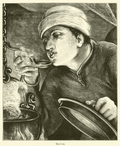 The Cook (rytina) od English School