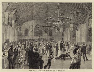 The Corn Exchange Skating Rink, Brighton (rytina) od English School