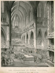 Korunovace královny Viktorie ve Westminsterském opatství, 28. června 1838 od English School