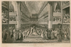 Korunovace královny Viktorie ve Westminsterském opatství, 28. června 1838 od English School