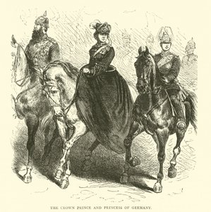 Korunní princ a princezna Německa, březen 1871 od English School