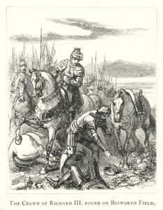Koruna Richarda III nalezená na Bosworth Field od English School