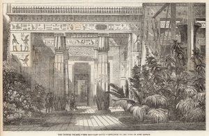 Křišťálový palác: Egyptský dvůr, vchod do hrobky Beni Hassana od English School