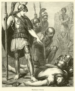 The Death of Hector (rytina) od English School