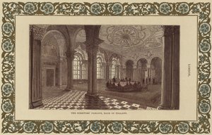 The Directors Parlor v Bank of England (barevná rytina) od English School