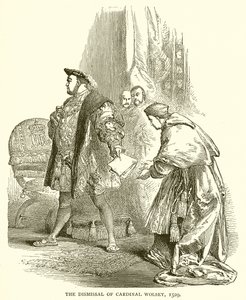 Propuštění kardinála Wolseyho, 1529 od English School