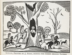 Utrápené dítě v lese aneb Krutý strýc, ilustrace z Kapitoly osmnáctého století od Johna Ashtona, pub. 1882 od English School